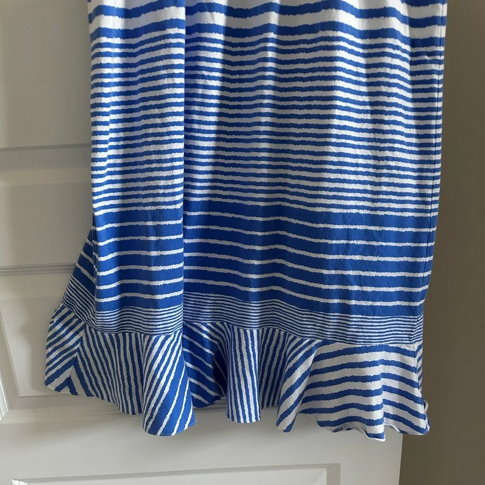 Vineyard Vines Blue and White Striped Midi Dress - Picture 5 of 5